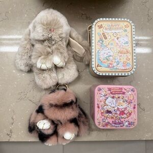 Bunnylulu Handmade Plush Bunny Keychain